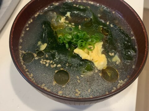 海藻たっぷり！中華スープ
